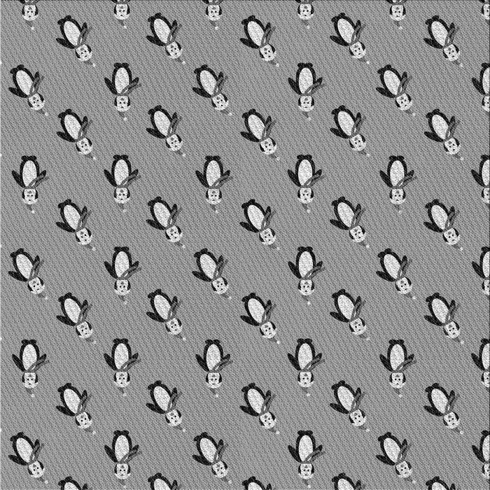 Round Patterned Cloud Gray Rug, pat711gry