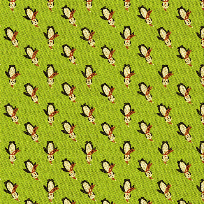 Round Machine Washable Transitional Olive Green Rug, wshpat711yw