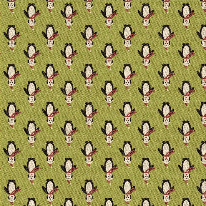 Round Machine Washable Transitional Dark Yellow Green Rug, wshpat712brn