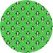 Square Patterned Neon Green Rug, pat712grn