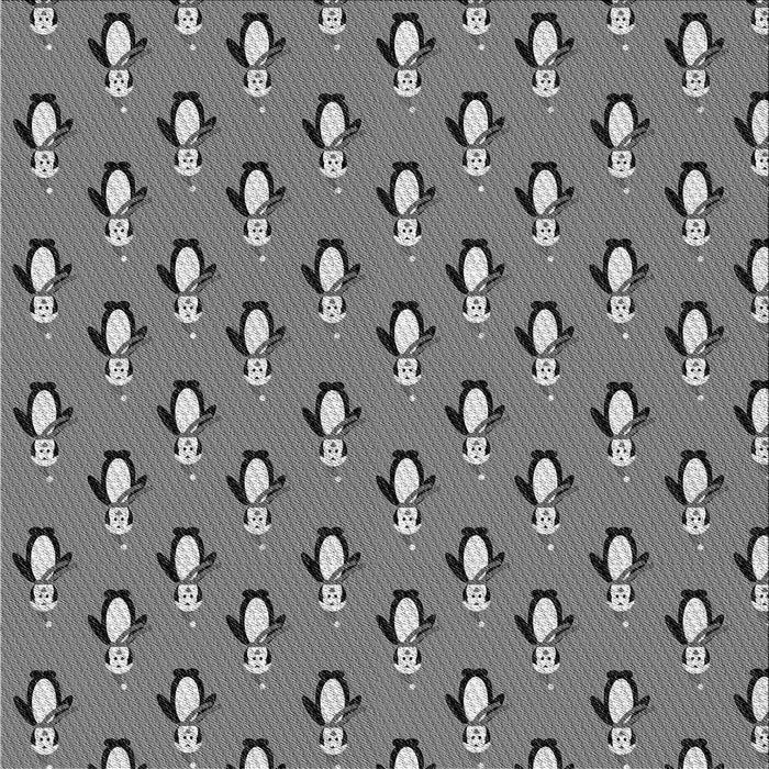 Round Patterned Gray Rug, pat712gry