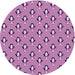 Square Patterned Violet Purple Rug, pat712pur