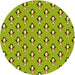 Square Patterned Olive Green Rug, pat712yw