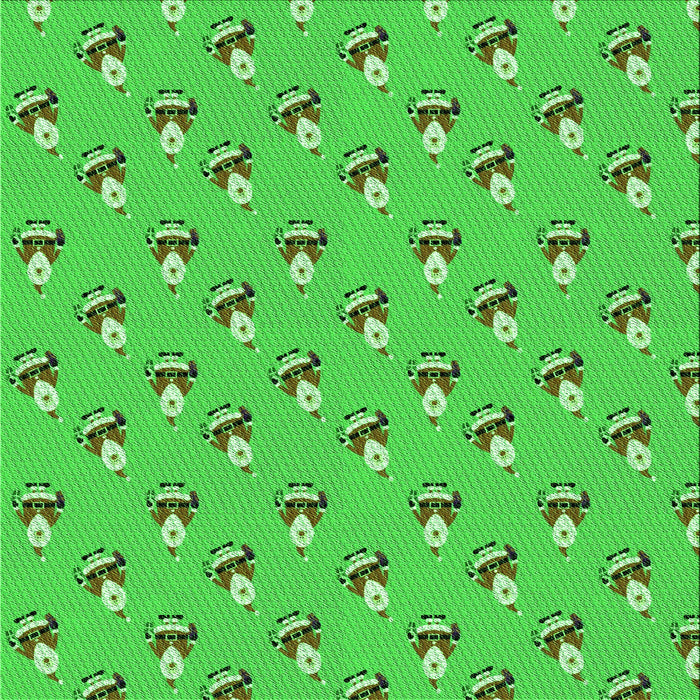 Round Machine Washable Transitional Dark Lime Green Rug, wshpat713grn