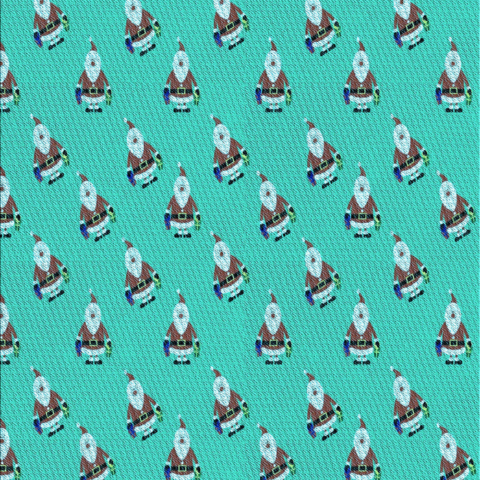 Patterned Bright Cyan Blue Rug, pat713lblu