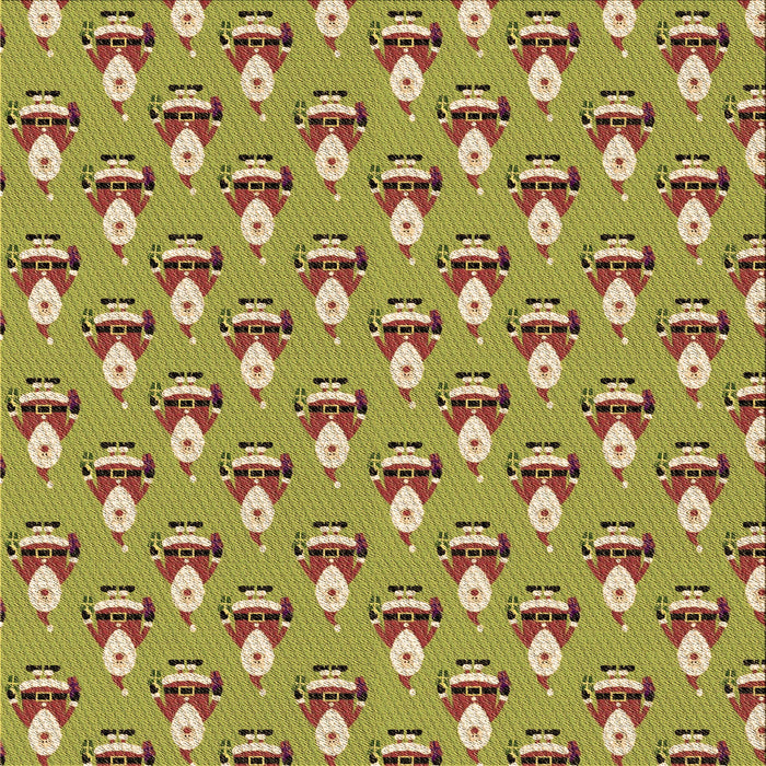 Round Patterned Metallic Gold Rug, pat714brn