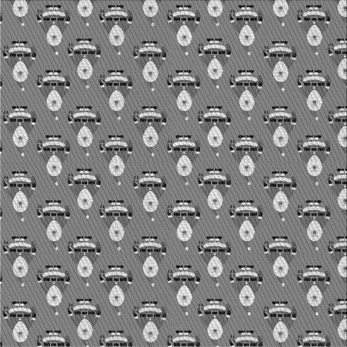 Round Machine Washable Transitional Carbon Gray Rug, wshpat714gry