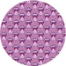 Square Patterned Violet Purple Rug, pat714pur