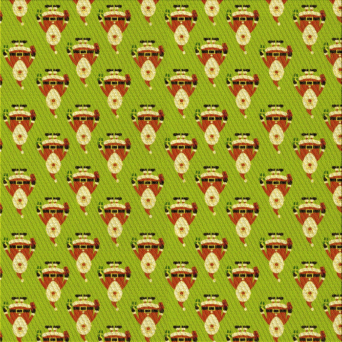 Round Machine Washable Transitional Dark Yellow Green Rug, wshpat714yw