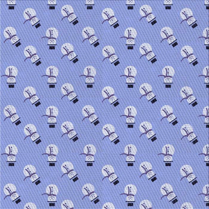 Round Patterned Jeans Blue Rug, pat715blu