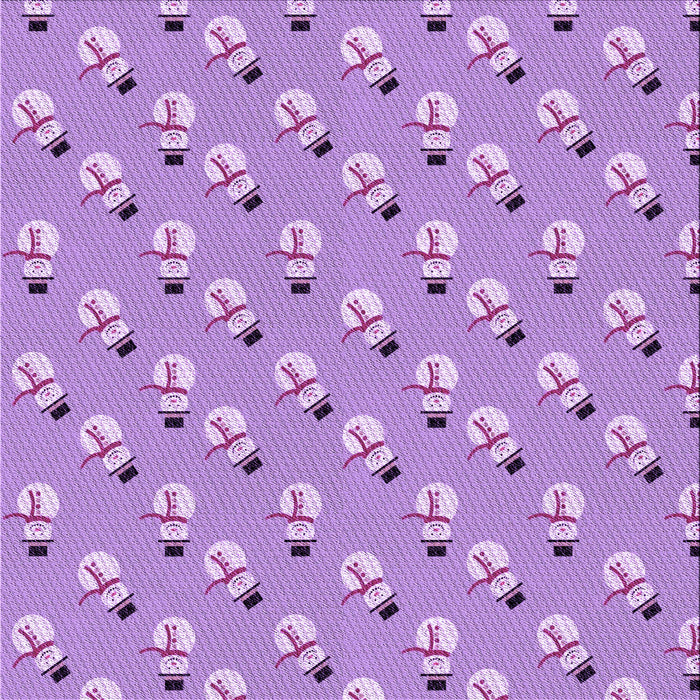 Round Patterned Bright Lilac Purple Rug, pat715pur