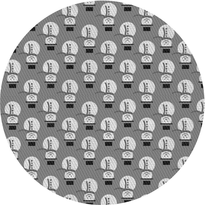 Square Machine Washable Transitional Ash Gray Rug in a Living Room, wshpat716gry