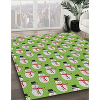 Patterned Green Novelty Rug, pat716