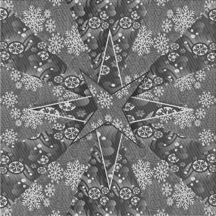 Round Patterned Dark Gray Rug, pat717gry