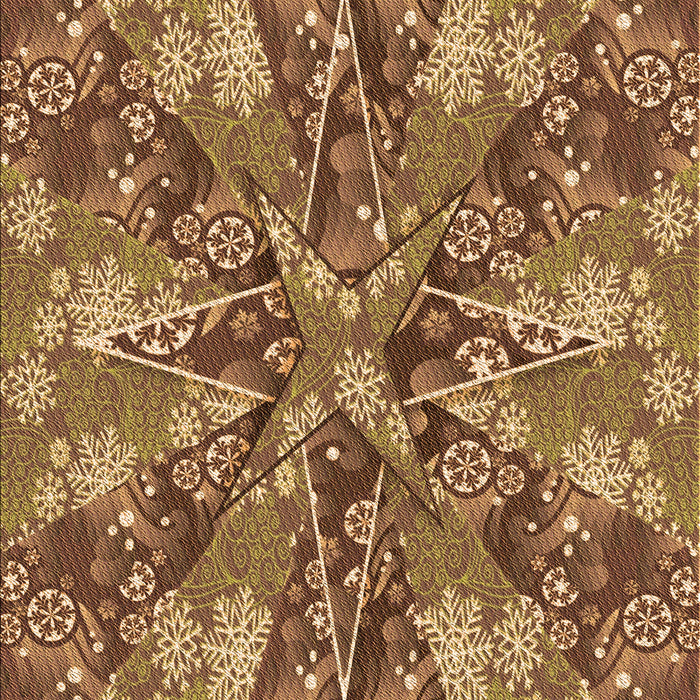 Patterned Saddle Brown Rug, pat717org