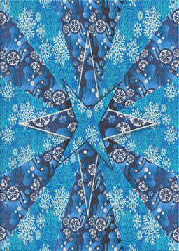 Patterned Blue Novelty Rug, pat717