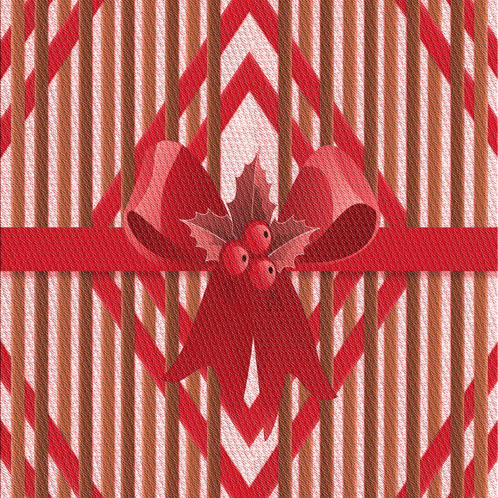 Patterned Red Rug, pat718rd