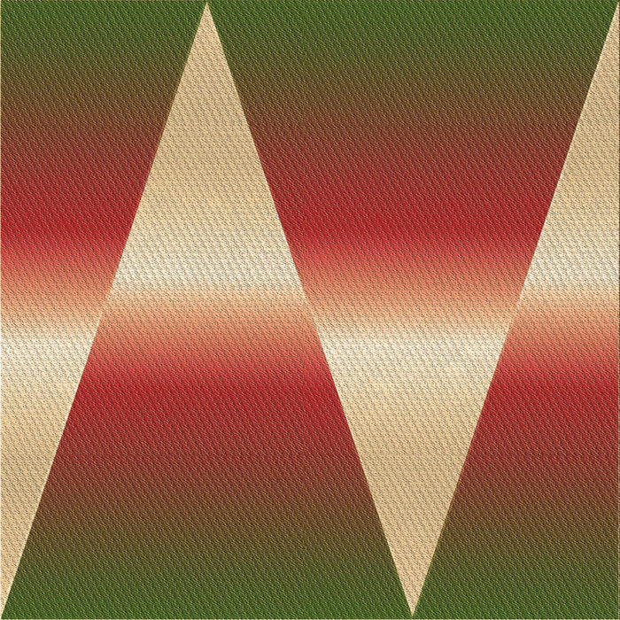 Round Patterned Tomato Red Rug, pat719brn