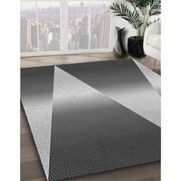 Patterned Dark Gray Rug, pat719gry