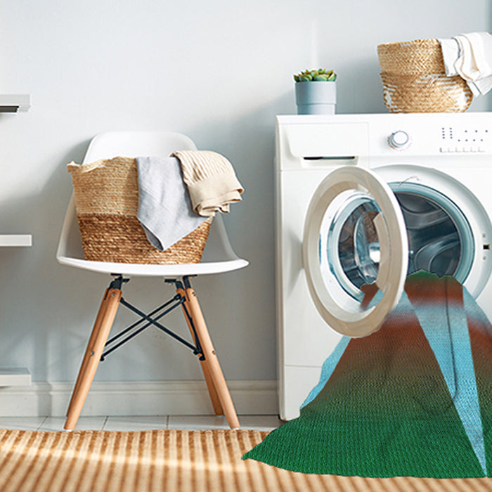 Machine Washable Transitional Red Brown Rug in a Washing Machine, wshpat719lblu