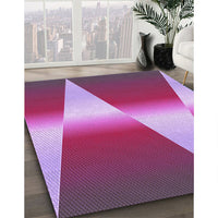 Patterned Lilac Purple Rug, pat719pur