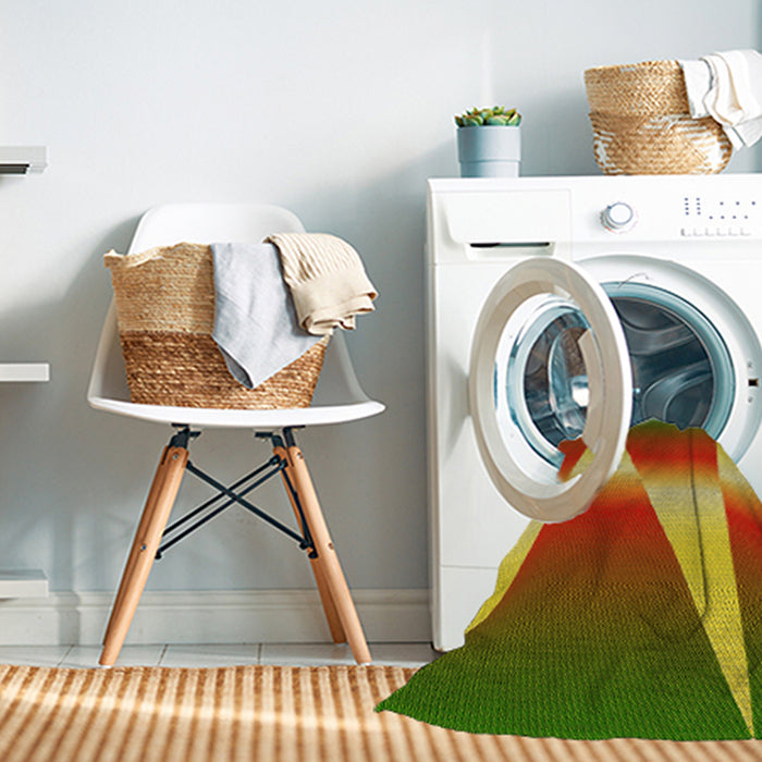 Machine Washable Transitional Mahogany Brown Rug in a Washing Machine, wshpat719yw