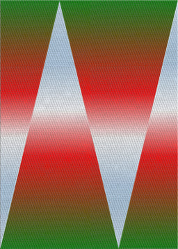 Patterned Green Novelty Rug, pat719