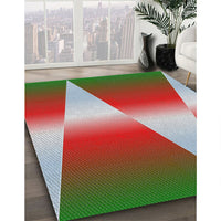 Patterned Green Novelty Rug, pat719