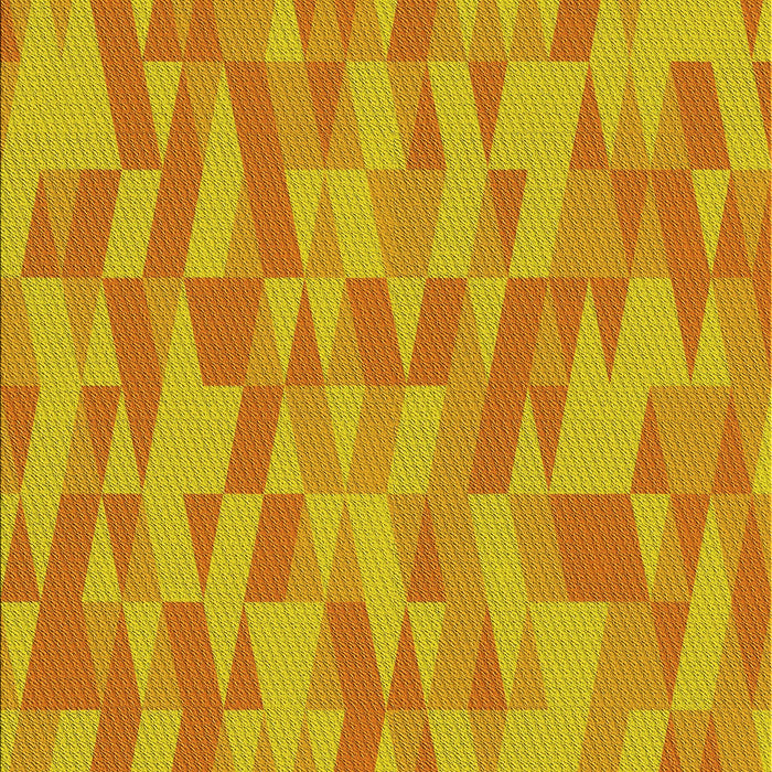 Patterned Neon Orange Rug, pat72yw