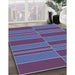 Machine Washable Transitional Purple Rug in a Family Room, wshpat720blu