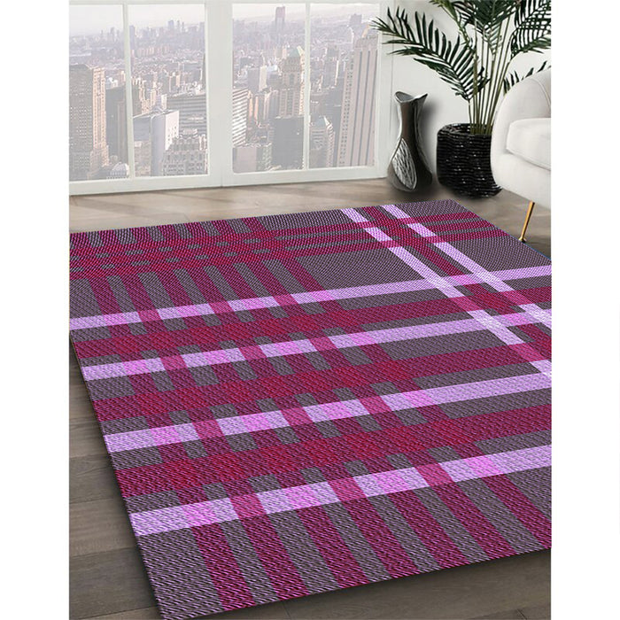 Machine Washable Transitional Orchid Purple Rug in a Family Room, wshpat721pur