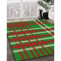 Patterned Red Novelty Rug, pat721