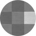 Square Patterned Carbon Gray Rug, pat722gry