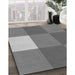 Machine Washable Transitional Carbon Gray Rug in a Family Room, wshpat722gry