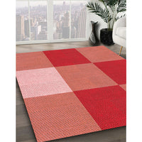 Patterned Red Rug, pat722rd