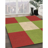 Patterned Green Rug, pat723brn