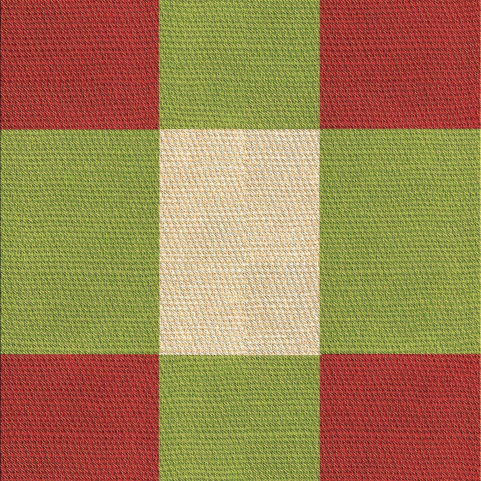 Patterned Green Rug, pat723brn