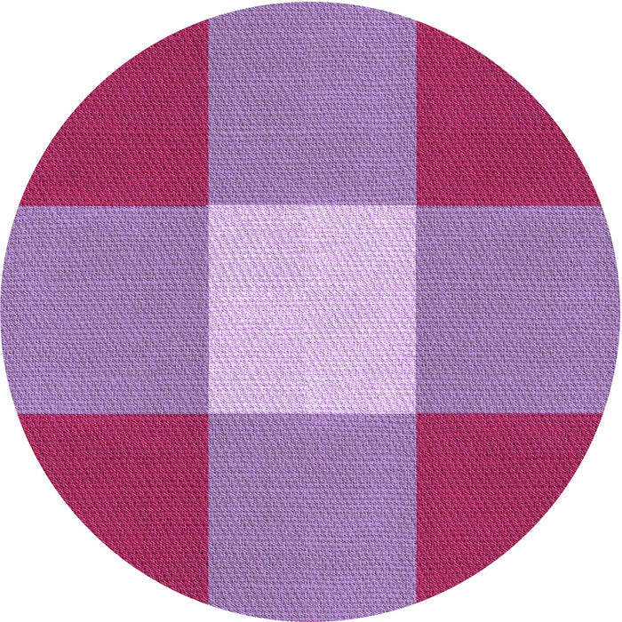 Square Machine Washable Transitional Orchid Purple Rug in a Living Room, wshpat723pur