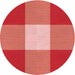 Square Patterned Red Rug, pat723rd