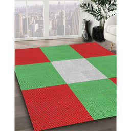 Machine Washable Transitional Green Rug in a Family Room, wshpat723