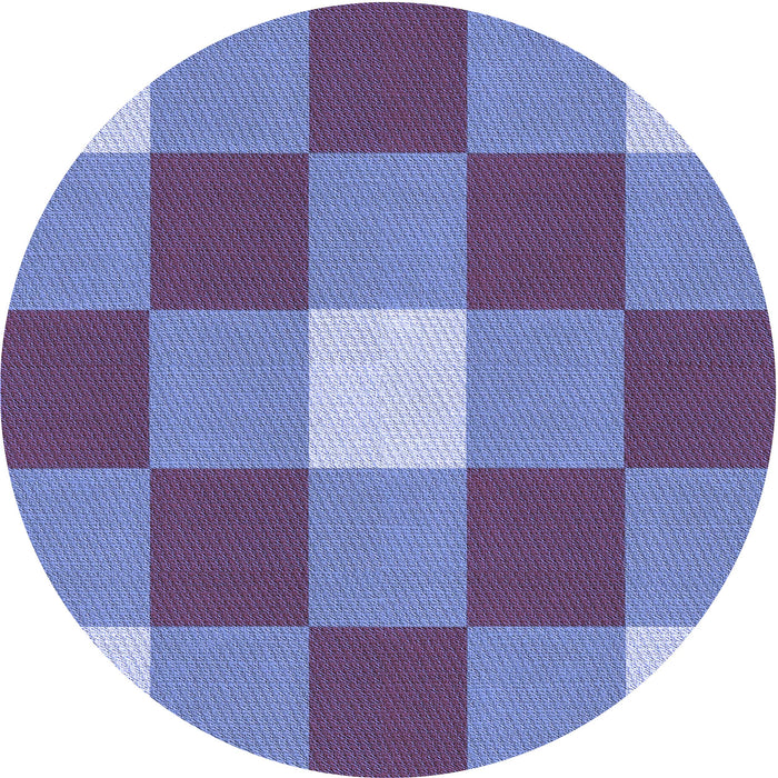 Square Patterned Deep Periwinkle Purple Rug, pat724blu