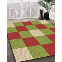 Patterned Mahogany Brown Rug, pat724brn