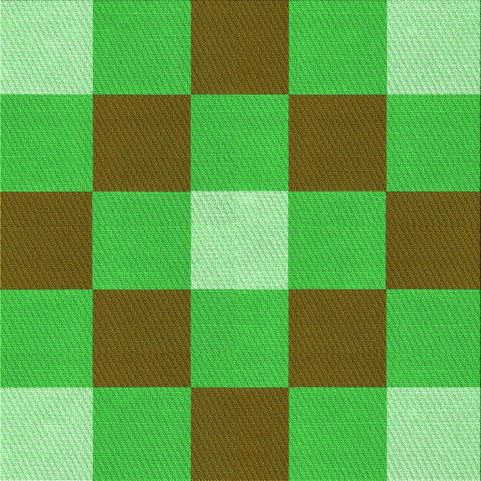 Round Patterned Neon Green Rug, pat724grn