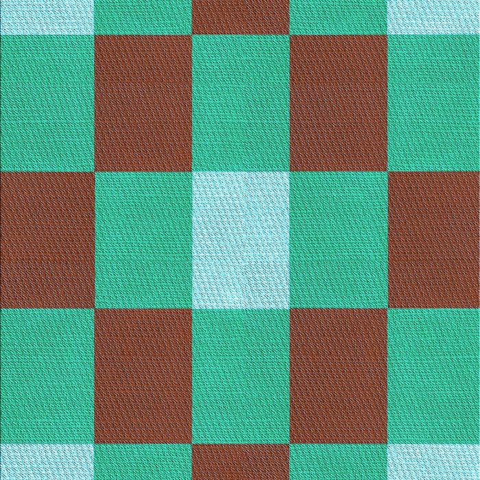 Patterned Turquoise Green Rug, pat724lblu