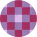 Square Patterned Medium Violet Red Pink Rug, pat724pur