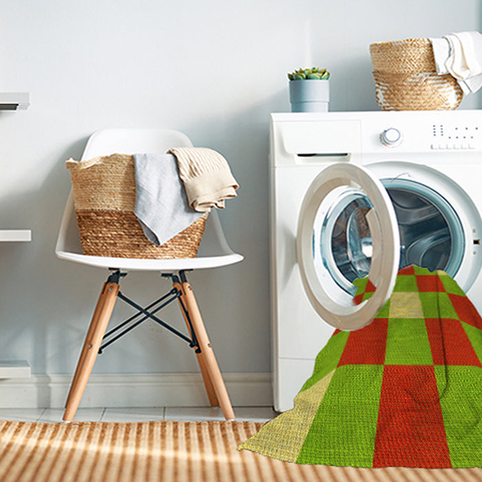 Machine Washable Transitional Mahogany Brown Rug in a Washing Machine, wshpat724yw