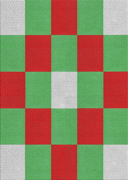 Patterned Green Novelty Rug, pat724