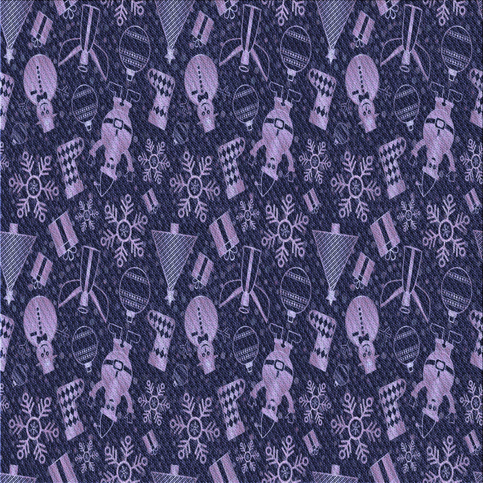 Round Patterned Night Blue Rug, pat725blu