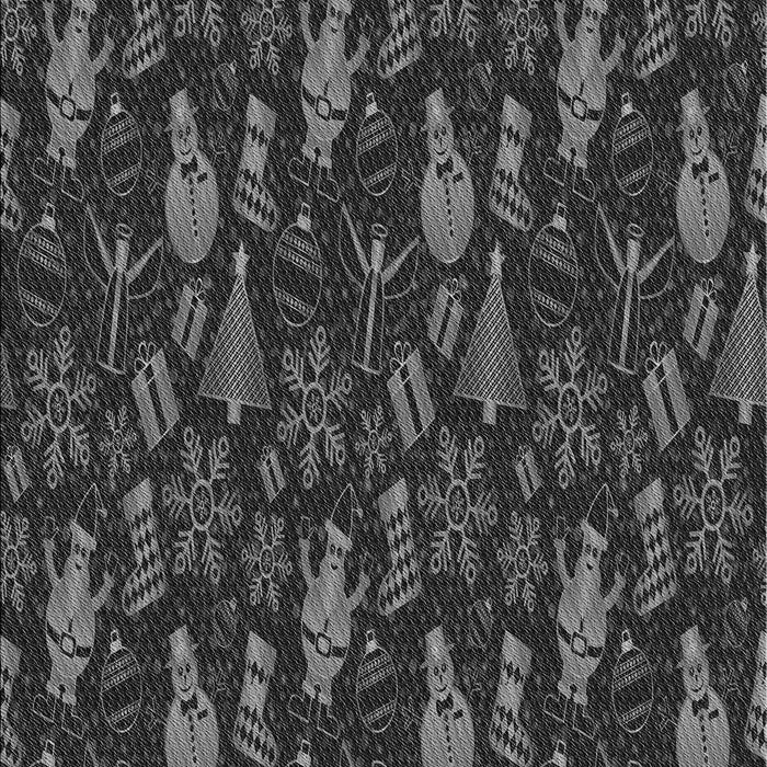 Patterned Midnight Gray Rug, pat725gry