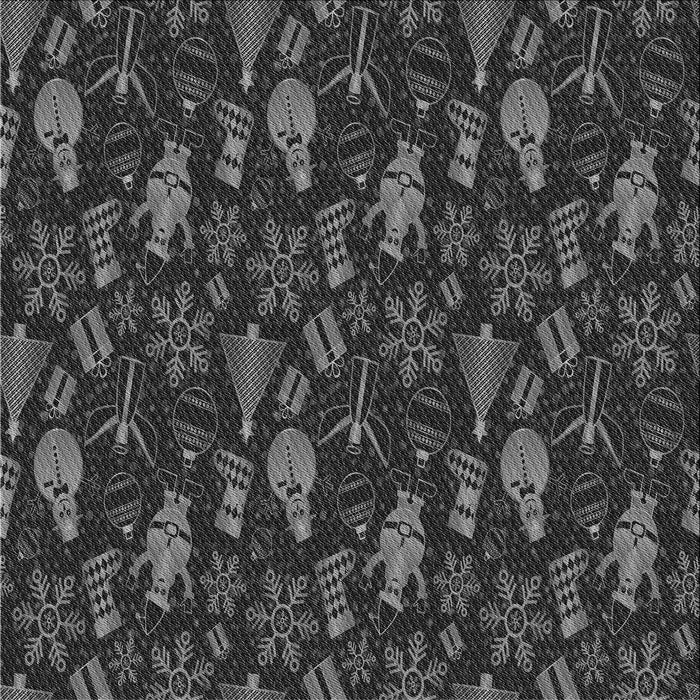 Round Patterned Midnight Gray Rug, pat725gry